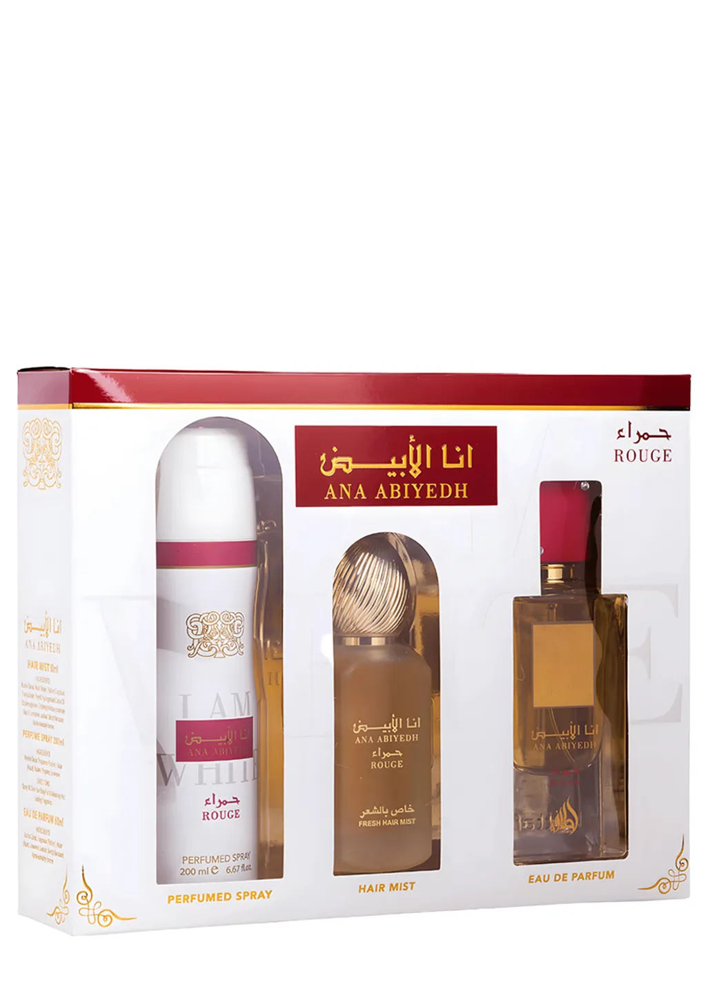 ANA ABIYEDH ROUGE LATTAFA ESTUCHE X3 PIEZAS